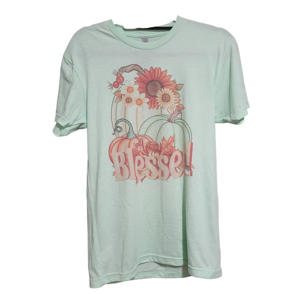 Bella Canvas Woman's Shirt Medium Blessed